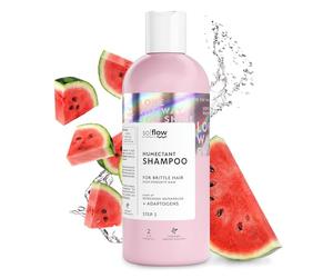 So!Flow Formule spéciale pour cheveux secs et cassants - Renforce les en profondeur, Apporte brillance et douceur aux Shampoing femmes aux fragiles, Riche en actifs naturels réparateurs