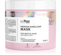 so!flow High Porosity Hair Protein-Emollient Mask masque fortifiant pour cheveux cassants et stressés 400 ml