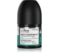 so!flow Men Antiperspirant anti-transpirant roll-on pour homme Tobacco extract scent of Lime with Rosemary 50 ml