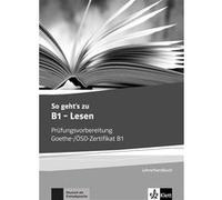 So geht's zu B1 - Lesen - Livre du professeur Collectif (Auteur)