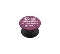 So God Makes Boy Mom Merch,Christian Boy Mom Jesus Boy Mama PopSockets PopGrip Adhésif