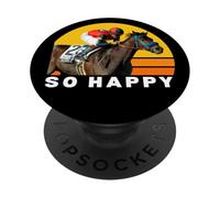 So Happy Horse, Courses de Chevaux, Santa Anita, Del Mar, Chevaux PopSockets PopGrip Adhésif