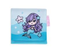 SO KAWAII - Trousse de Rangement Sirène Officielle So Kawaii, Trousse Fille Idéale Pour Goûter, en Tissu, Intérieur Imperméable, Fermeture à Scratch et Étiquette Nom, Idée Cadeau Fille