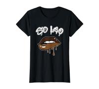 So Lion Signe du Zodiaque Mélanine Lèvres Noir Horoscope T-Shirt Graphique avec Valeur
