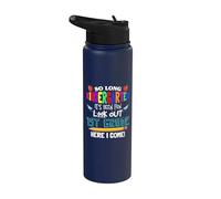 So Long Kindergarten 1st Grade Here I Come Its Been Fun Look Stainless Steel Insulated Water Bottle
