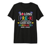 So Long Pre-K 1st Kindergarten Here I Come Back to School T-Shirt Haut de Gamme