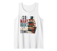So Many Books Reading Lover Design littéraire Débardeur