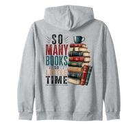 So Many Books Reading Lover Design littéraire Sweat à Capuche