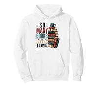 So Many Books Reading Lover Design littéraire Sweat à Capuche