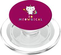 So Meowgical Caticorn Chat Licorne Arc-en-Ciel Kittycorn Mignon PopSockets PopGrip pour MagSafe