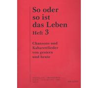 So oder so ist das Leben, Heft 3 - Vocal and Piano - BOOK
