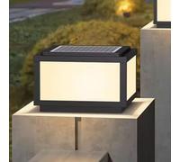So Post Cap LightsIP65 Éclairage de terrasse LED étanche avec télécommande Idéal pour clôtures, porches et Ln Dets Noir
