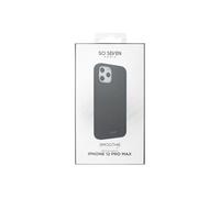 So Seven Paris Smoothie - Coque de protection pour téléphone portable - silicone - noir - pour Apple iPhone 12 Pro Max