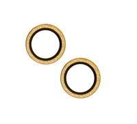 So Seven Protège-caméra pour Apple iPhone 14 / 14 Plus Rings Antichoc Dorée
