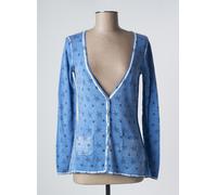 so soon gilets femme de couleur bleu 36