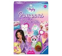 Ravensburger - So Styly - Création de Porte-clés Kawaii | Kit Créatif avec Pompons et Perles - Loisir Créatif et Activité Manuelle pour Enfants - Dès 6 ans