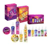 So…? Summer Escapes Tropical Essentials Ensemble cadeau brume corporelle et beurre corporel pour femme Dream Girl Ibiza Dreams, Bali Breeze & Escapes Grand ensemble (3 coffrets cadeaux)