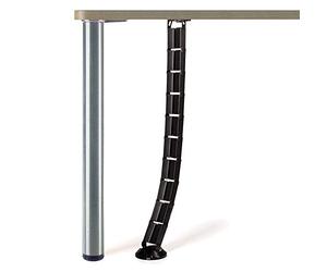 So-Tech® Canal de Câble pour Bureau Raccord de Câble Passage de Câble Longueur: 795 mm carré 62 x 25 mm Noir