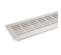 SO-TECH® Grille d'aération Tôle perforée 480 x 81 mm Argent EV1 Grille perforée en Tôle d'âme
