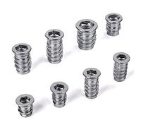 SO-TECH Lot de 100 manchons à visser PROFI avec bord de recouvrement M6 x 20 mm en acier galvanisé avec écrou à vis hexagonal