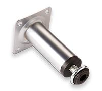 SO-TECH® Pied de meuble Chromé mat Hauteur 100 mm Diamètre 30 mm