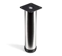 So-Tech® Pied de Meuble Jim Ajustable Acier AFFINÉ Ø 50 mm Hauteur 200 mm Capacité de Levage très Haute grâce à