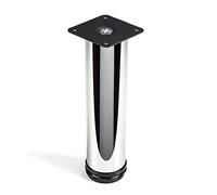 SO-TECH® Pied de meuble "Jim" Ajustable Chromé Ø 50 mm Hauteur 200 mm Capacité de levage très haute grâce à l'épaisseur