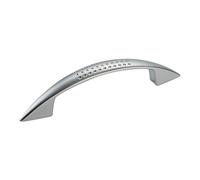 So-Tech® Poignée de Meuble de Haute qualité HE09 96 mm Surfaces Chrome Mat bâton de Meuble - métal Massif