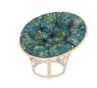 Papasan coussin de fauteuil - Coussin d'assise confortable et coussin de sol 114 cm pour le confort d'assise et la détente Coussin de salon de jardin Fauteuil de jardin vert