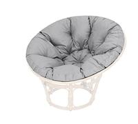SOA Coussin de Jardin, Coussin Fauteuil Cocon, Coussin Fauteuil rotin, Fauteuil Jardin, Coussin Fauteuil Suspendu - Argent - Fabriqué en UE