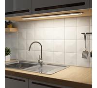 SOAIY Led Lampe Dimmable de Placard 60cm, Applique Murale sans Fil avec Détecteur de Mouvement Interieur, Réglette Led Rechargeable sous Meuble Cuisine à 3 Modes d'Eclairage