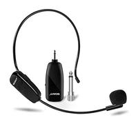 SOAIY Microphone sans Fil UHF à Transmission Stable de 50m,Micro Casque Rechargeable à Bonne Autonomie de 6h,2 en 1 Micro Serre Tête/à Main pour Conférence,Séance,Enseignement,Guide Tourisme