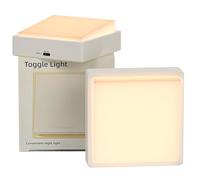 SOAIY Veilleuse Magnétique Rechargeable 2 Pièces - Interrupteur Bascule, Mémoire, 1200mAh & Minuterie 30 Min - Blanc Crème 3000K Sans Fil pour Chambre, Location, Camping