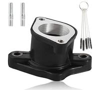 SOAJEE Collecteur d'admission 27 mm pour moteur vertical CG 125 cc 150 cc 200 cc 250 cc ATV Go Kart Quad Trail Pit Dirt Bike Dune Buggy Off Road 4 roues Roketa Sunl Jetmoto KP Mini BMS JCL