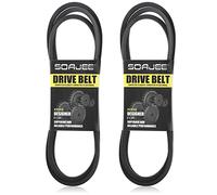 SOAJEE Lot de 2 courroies pour tondeuse John D Sabre GX20072 GY20570 S100 S100 S110 S120 S130 S200 S240 X100 X105 X106 X110 X120 X125 X126 X140 X145 14.542GS 17.542HS 175-919 75-919 10436 Sabo 108