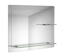 soak miroir mural créateur + étagères verre 80 x 60 cm