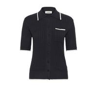 SOAKED IN LUXURY Cardigan 'SLSpina' noir / blanc, Taille S