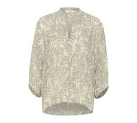 Soaked in Luxury - Chemisier à imprimé Shadow Drop - Femme - Blouses et Chemises - Beige - Taille: 46 FR