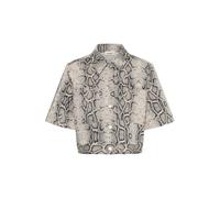 SOAKED IN LUXURY Chemisier 'Sandja' beige clair / gris, Taille L