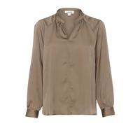 Soaked in Luxury, Femme, Blouses et Chemises, Brun, Taille: 44 FR Élégante Blouse avec Décolleté en V Silhouette