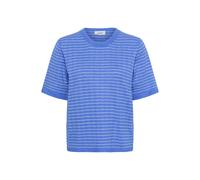 SOAKED IN LUXURY Pull-over 'SLSpina' azur / blanc, Taille M