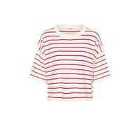 SOAKED IN LUXURY Pull-over 'SLSpina' rouge sang / blanc, Taille XL