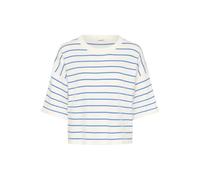 SOAKED IN LUXURY Pull-over 'Spina' bleu / blanc, Taille M