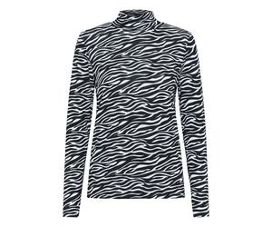 SOAKED IN LUXURY T-shirt 'Hanadi' noir / blanc, Taille S
