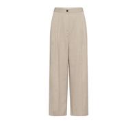 Soaked in Luxury - Wide Pantalons - Femme - Pantalons - Beige - Taille: 42 FR