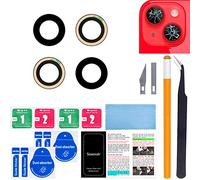 Soaosdr Lentille de rechange pour appareil photo arrière d'origine pour iPhone 14 6,1" et iPhone 14 Plus 6,7" avec adhésif pré-installé + kit d'outils de réparation + manuel d'installation (français non garanti)