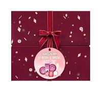 Soap and Glory Berry & Bright Coffret cadeau | Gel douche, beurre corporel, bougie pétillante de bain | Cadeau parfait pour les vacances ou les anniversaires pour une peau éclatante |