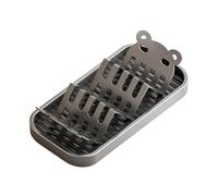 Soap Bar Holder Display Rack - Carbon Steel with Drip Tray Multi-Compartment, Industrial Grade Sink Corner Counter Organizer, Removable Drainage Base, Soap and Brush Stand for Home