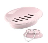 Soap Box Container - Bar Soap Holder, Soaps Dish with Self-Emptying Drainage, Integrated Drainage Design | Suitable for Shower, Bathroom, Kitchen, Easy Cleaning