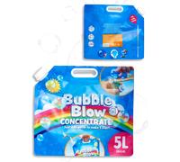 Soap Bubble Liquid Concentrate 5L for Machines and Guns-Soap Solution for Mixing with Water for Kids-1 x 5L Refill with Tap